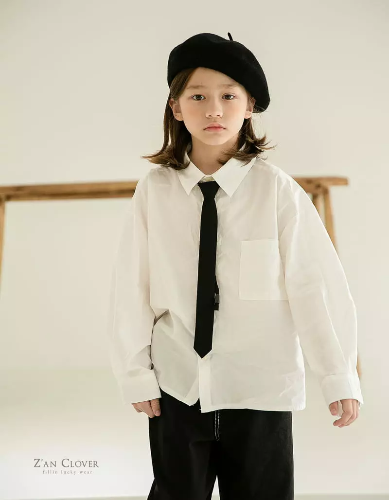 Zan Clover - Korean Children Fashion - #kidsstore - Wide Shirt - 9