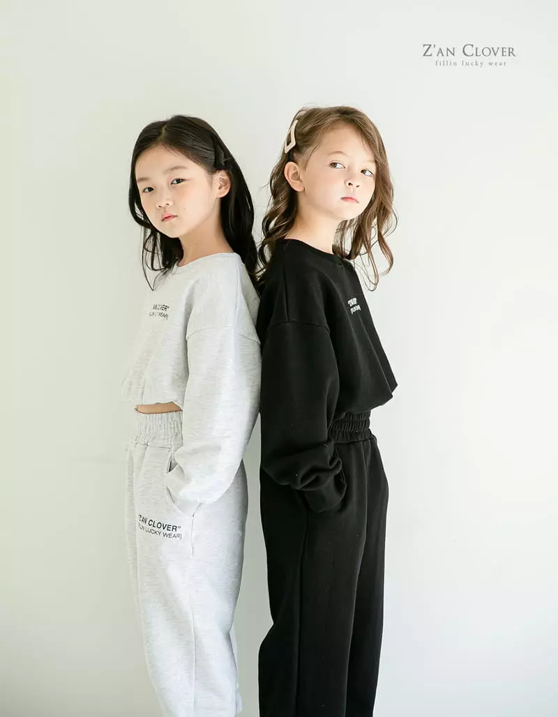 Zan Clover - Korean Children Fashion - #kidsstore - Crop Training Set Up - 2