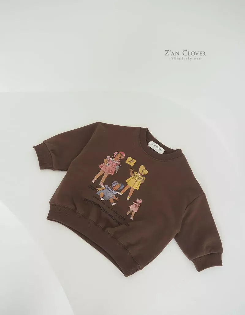 Zan Clover - Korean Children Fashion - #kidsstore - Doll Sweatshirt - 6