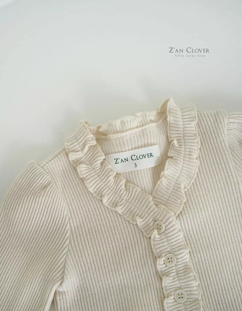 Zan Clover - Korean Children Fashion - #kidsshorts - Jenny Rib Cardigan - 4