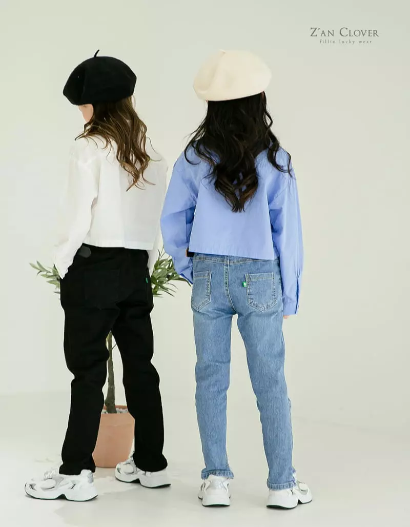 Zan Clover - Korean Children Fashion - #kidzfashiontrend - Crop Shirt