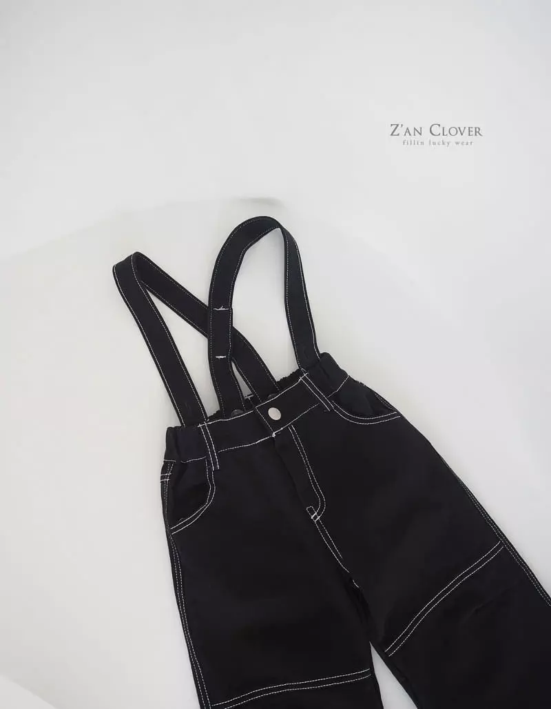 Zan Clover - Korean Children Fashion - #kidzfashiontrend - Dungarees Over Pants - 8