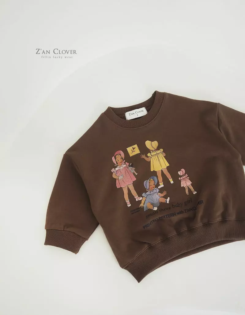 Zan Clover - Korean Children Fashion - #kidzfashiontrend - Doll Sweatshirt - 7