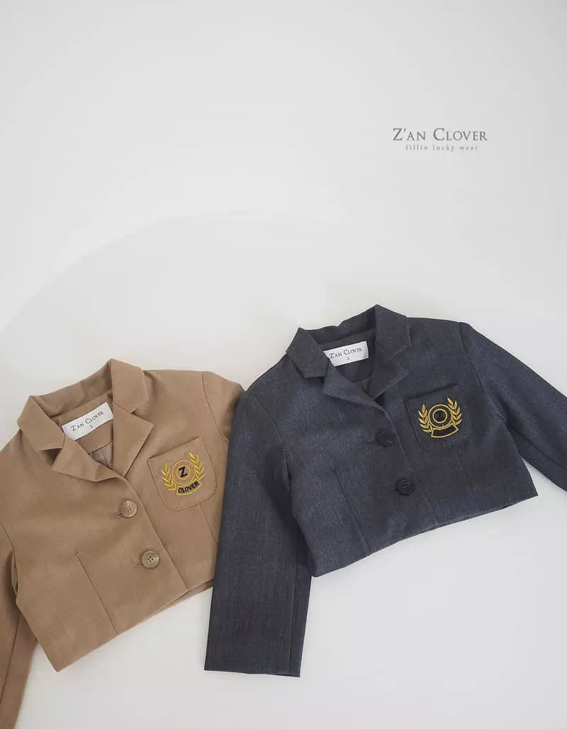 Zan Clover - Korean Children Fashion - #kidzfashiontrend - Embroidery Jacket