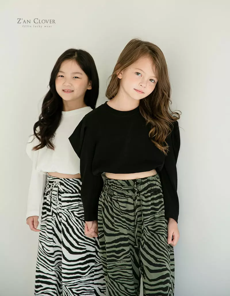 Zan Clover - Korean Children Fashion - #littlefashionista - Puff Banding Short Tee - 11