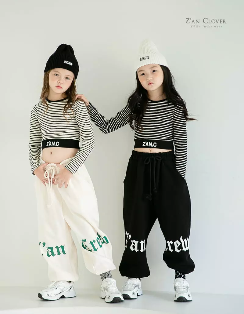 Zan Clover - Korean Children Fashion - #littlefashionista - Jenny Crop Tee