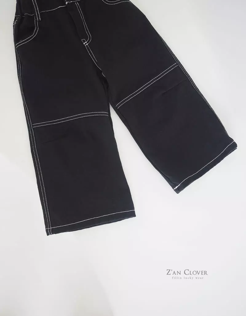 Zan Clover - Korean Children Fashion - #littlefashionista - Dungarees Over Pants - 10