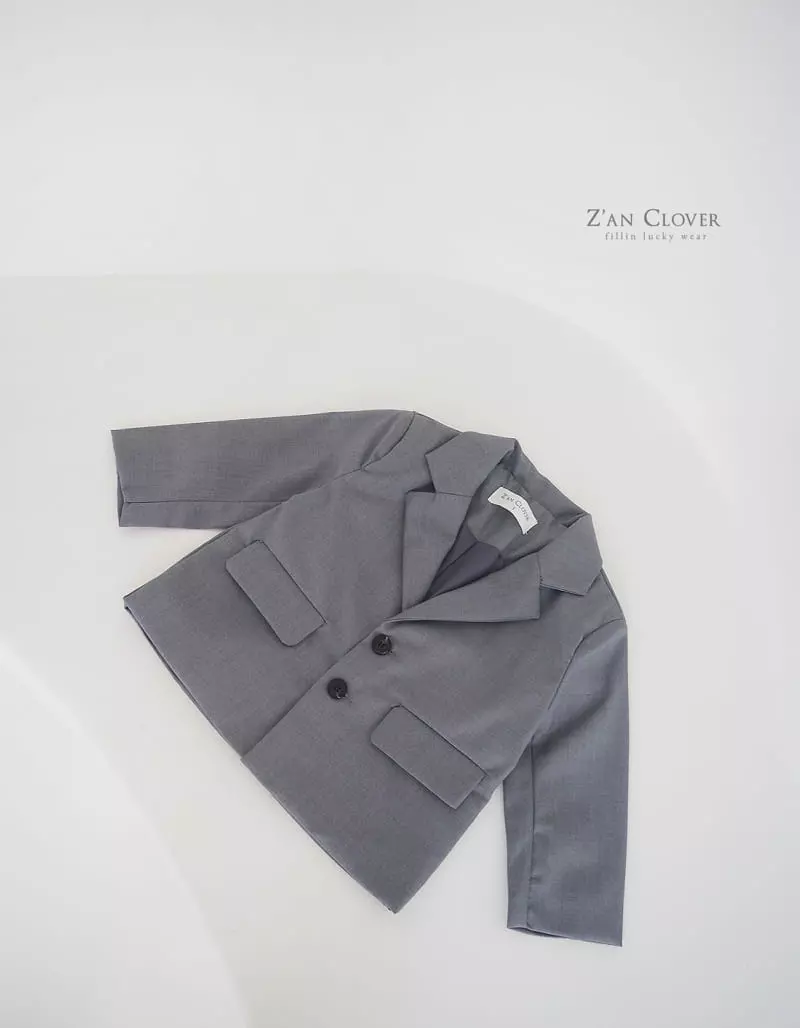 Zan Clover - Korean Children Fashion - #littlefashionista - Simple Jacket - 2
