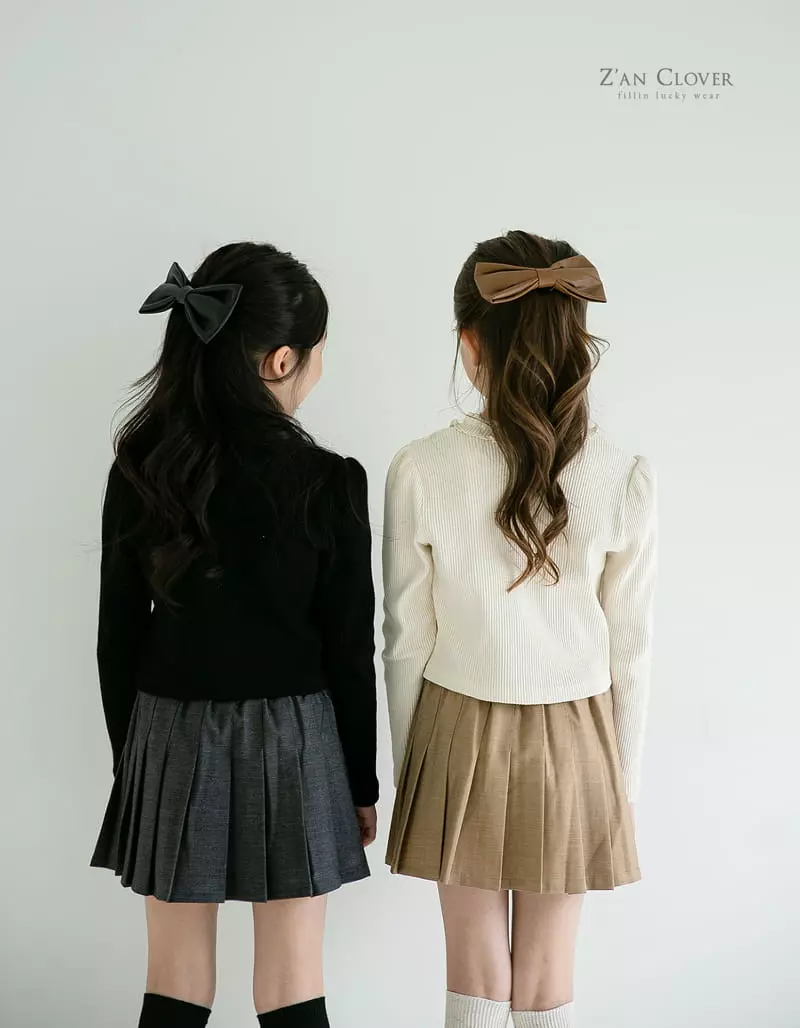 Zan Clover - Korean Children Fashion - #magicofchildhood - Flat Pleats Skirt - 3