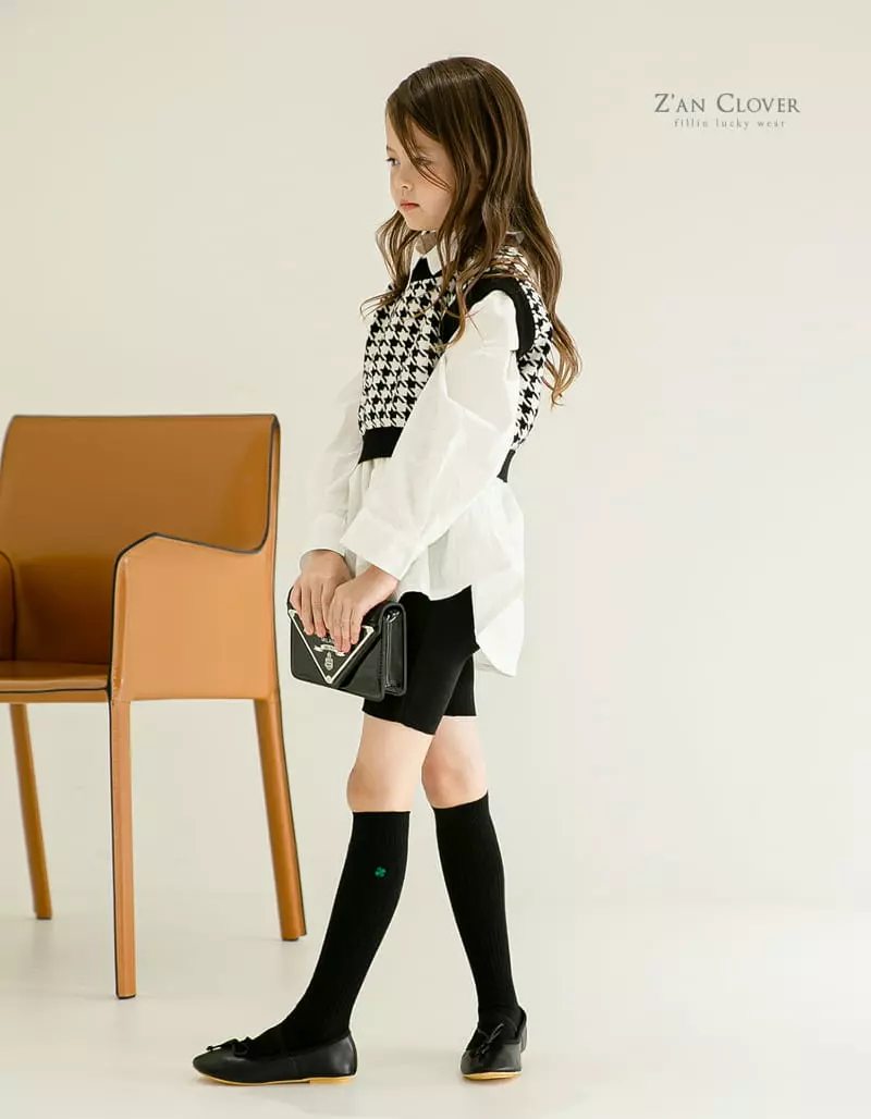 Zan Clover - Korean Children Fashion - #magicofchildhood - Pintuck Biker Leggings - 7