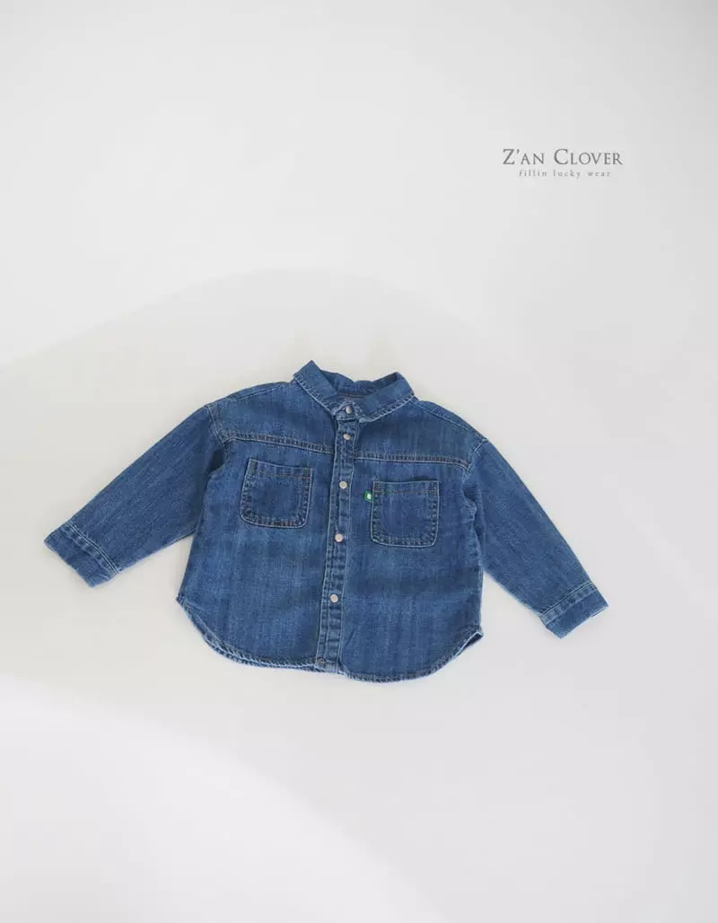 Zan Clover - Korean Children Fashion - #magicofchildhood - Denim Shirt