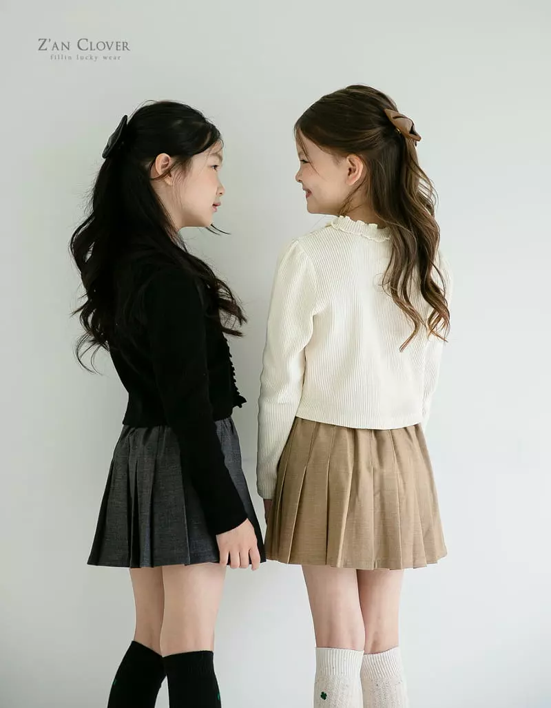 Zan Clover - Korean Children Fashion - #magicofchildhood - Flat Pleats Skirt - 4