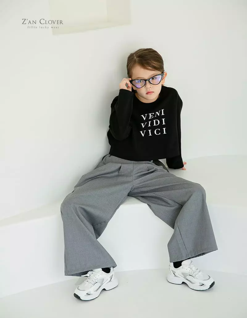 Zan Clover - Korean Children Fashion - #minifashionista - Pintuck Wide Pants - 3