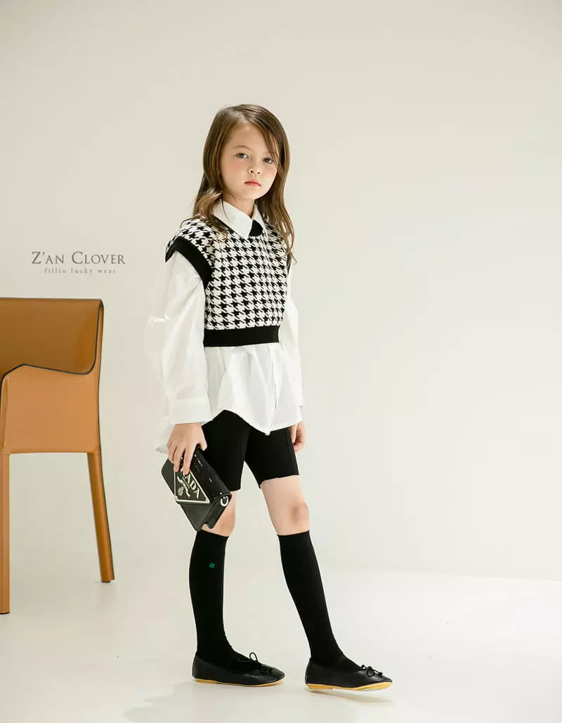 Zan Clover - Korean Children Fashion - #minifashionista - Pintuck Biker Leggings - 8