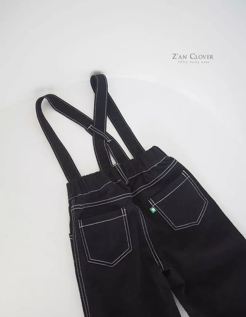 Zan Clover - Korean Children Fashion - #minifashionista - Dungarees Over Pants - 12