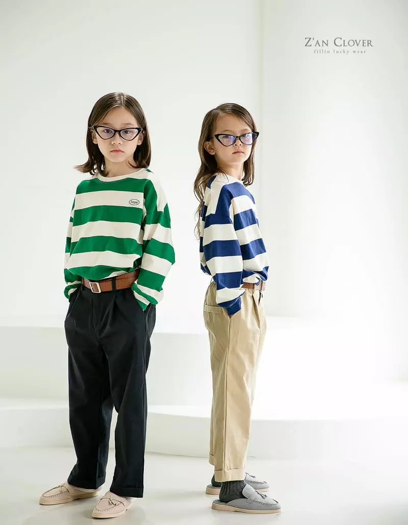 Zan Clover - Korean Children Fashion - #minifashionista - Hope Stripes Tee - 11