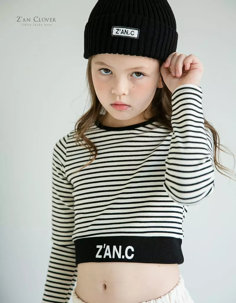 Zan Clover - Korean Children Fashion - #minifashionista - Jenny Crop Tee - 4