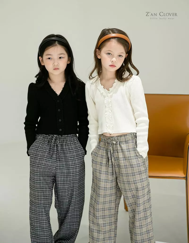 Zan Clover - Korean Children Fashion - #prettylittlegirls - Check Pants - 6