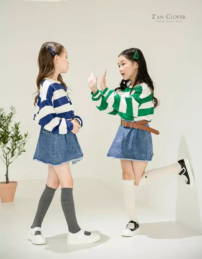 Zan Clover - Korean Children Fashion - #prettylittlegirls - Zan Over Knee Socks Set - 10