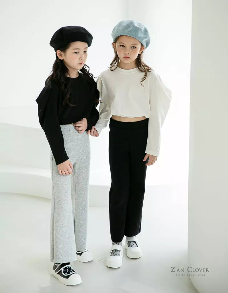 Zan Clover - Korean Children Fashion - #stylishchildhood - Bootscut Pants - 3