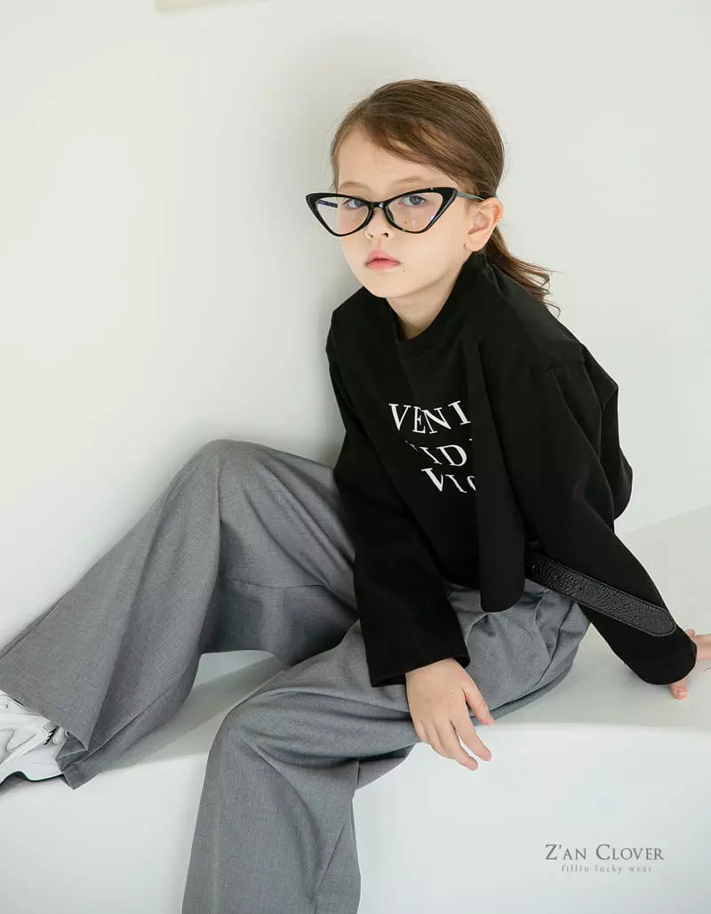 Zan Clover - Korean Children Fashion - #todddlerfashion - Pintuck Wide Pants - 5