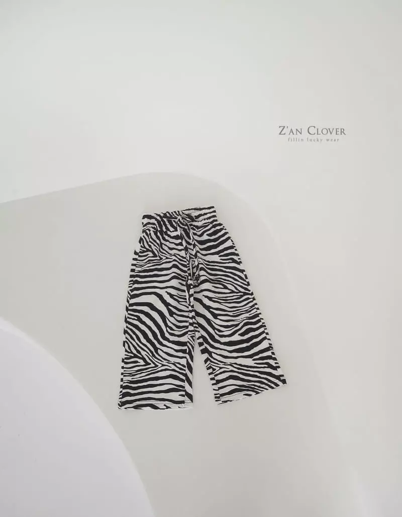 Zan Clover - Korean Children Fashion - #todddlerfashion - Zebra Pants - 2