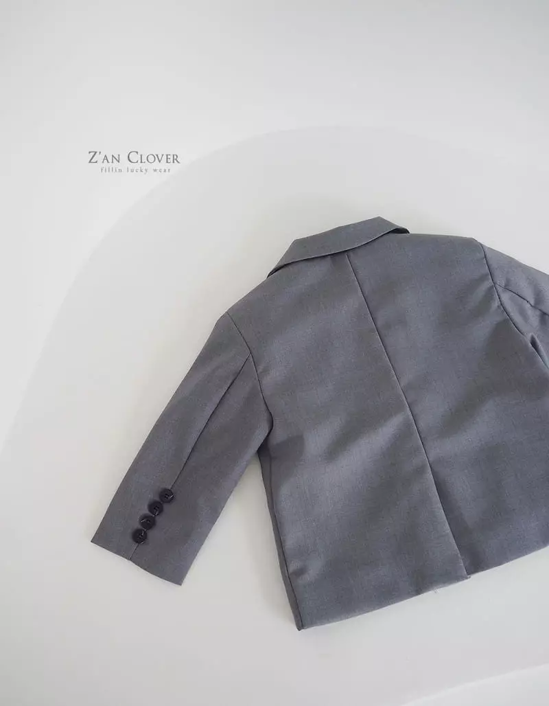 Zan Clover - Korean Children Fashion - #todddlerfashion - Simple Jacket - 6