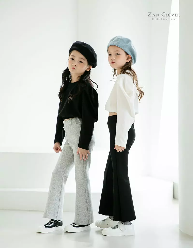 Zan Clover - Korean Children Fashion - #toddlerclothing - Bootscut Pants - 2