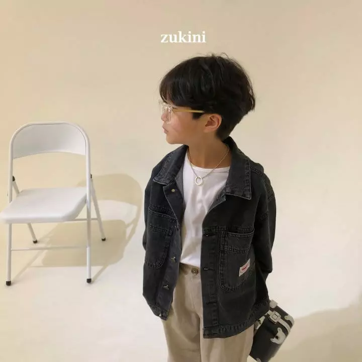 Zukini - Korean Children Fashion - #childofig - Unique  Denim Jacket - 5
