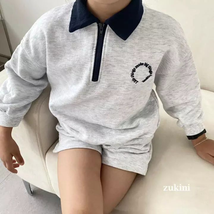 Zukini - Korean Children Fashion - #discoveringself - Circle Collar Top Bottom Set - 7