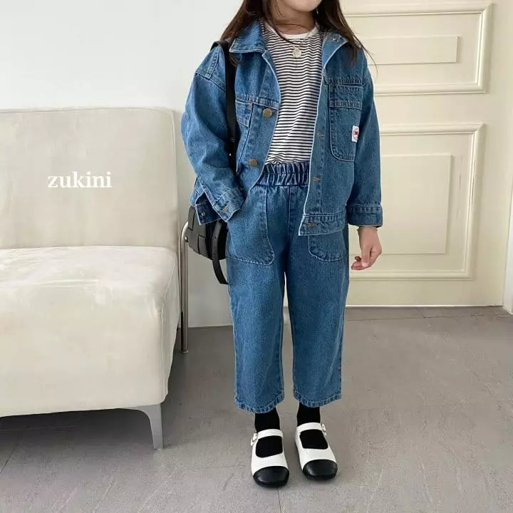 Zukini - Korean Children Fashion - #fashionkids - Unique  Denim Jacket - 10