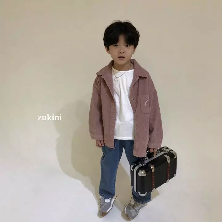 Zukini - Korean Children Fashion - #kidsshorts - Point Corduroy Shirt - 3