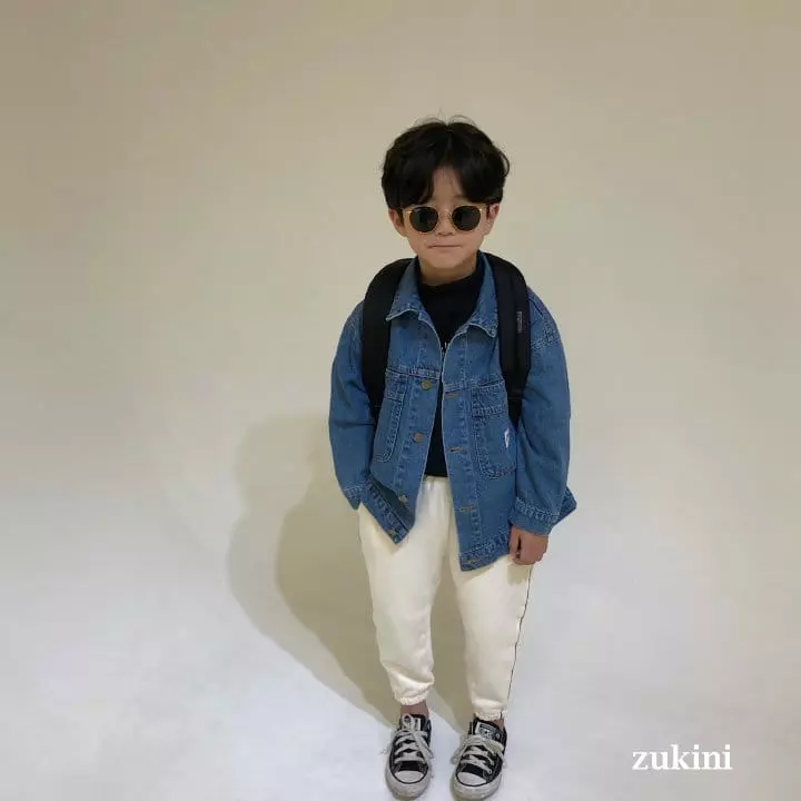 Zukini - Korean Children Fashion - #kidsshorts - Unique  Denim Jacket - 11