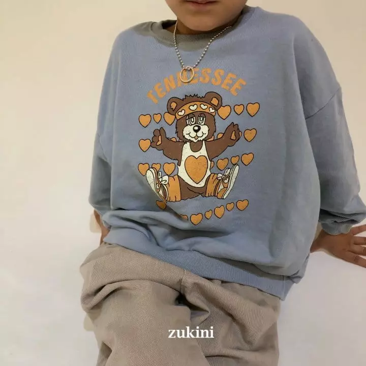 Zukini - Korean Children Fashion - #kidsshorts - Bear Bear Sweatshirt - 2