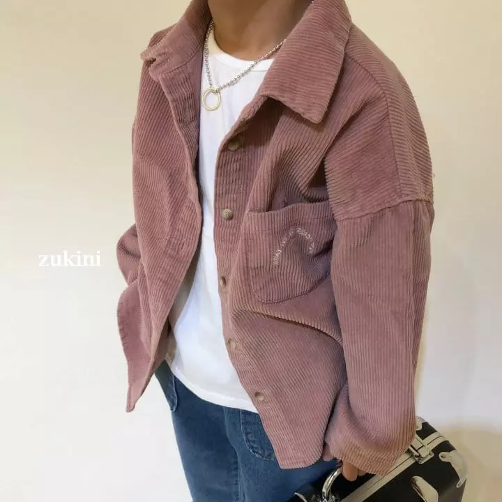 Zukini - Korean Children Fashion - #kidsshorts - Point Corduroy Shirt - 4