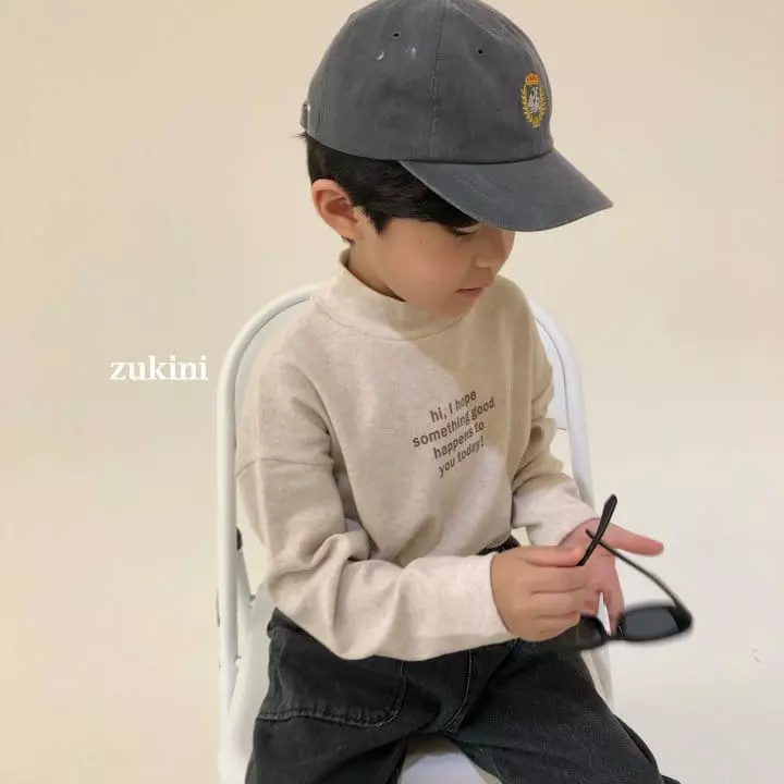 Zukini - Korean Children Fashion - #kidsstore - Lettering Turtleneck Tee - 6