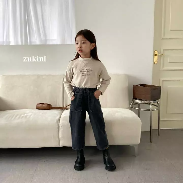 Zukini - Korean Children Fashion - #kidzfashiontrend - Lettering Turtleneck Tee - 7