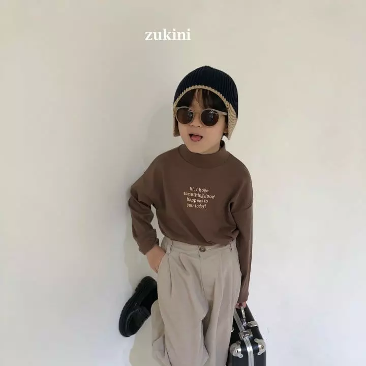 Zukini - Korean Children Fashion - #littlefashionista - Lettering Turtleneck Tee - 9