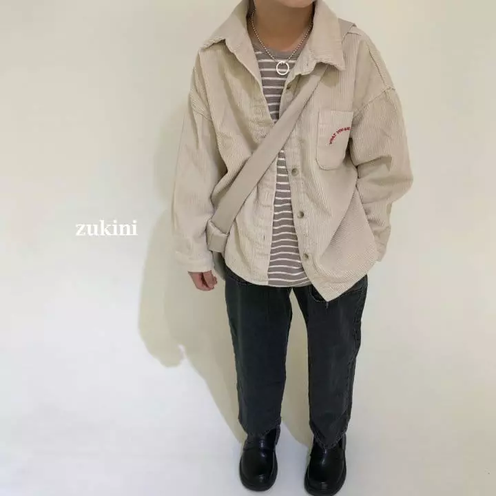 Zukini - Korean Children Fashion - #magicofchildhood - Point Corduroy Shirt - 8