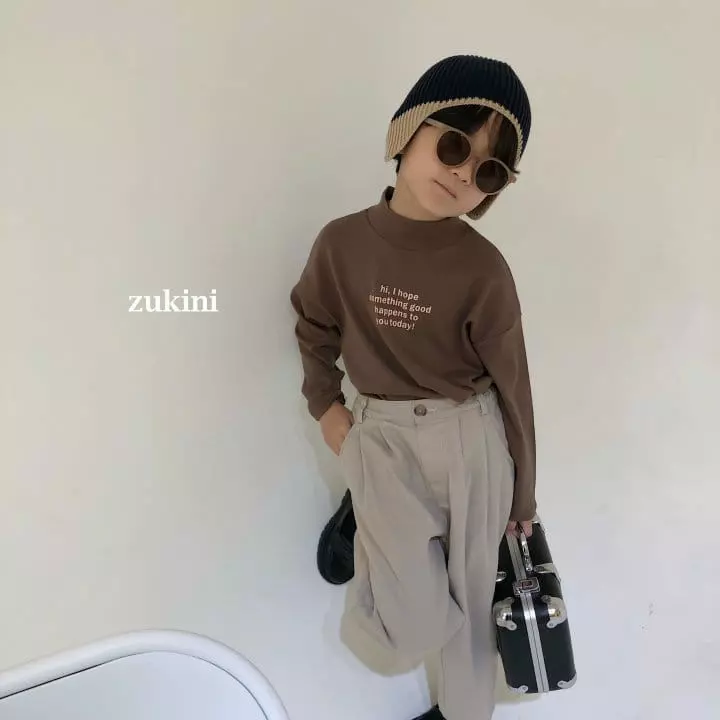 Zukini - Korean Children Fashion - #magicofchildhood - Lettering Turtleneck Tee - 10