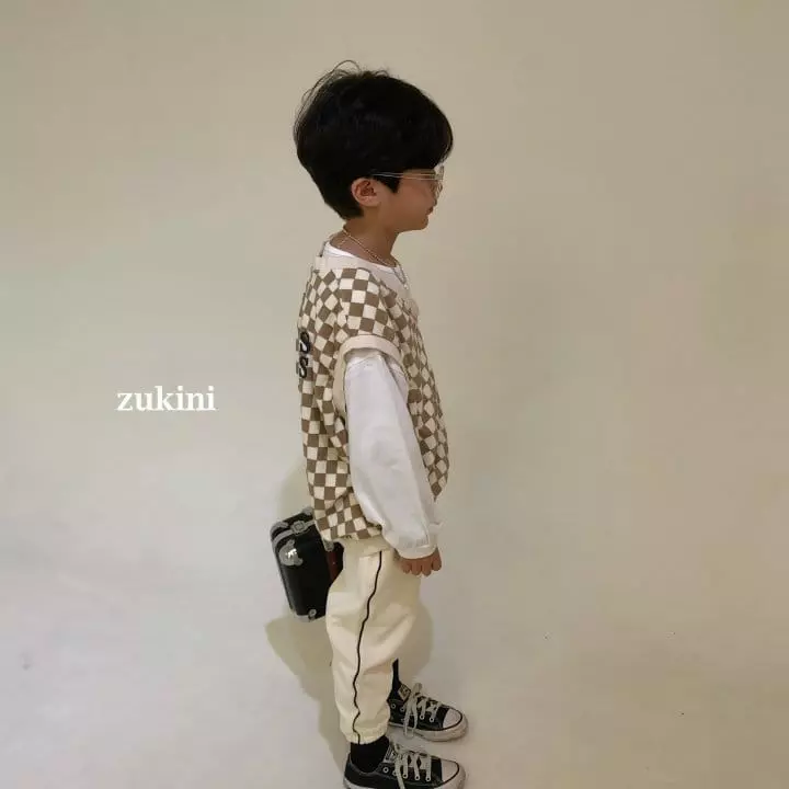 Zukini - Korean Children Fashion - #minifashionista - Checker V Vest - 5