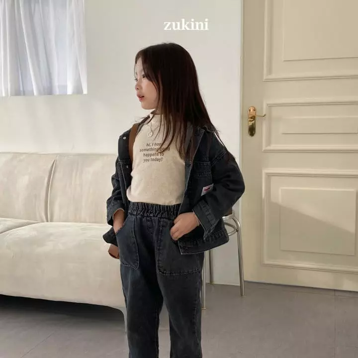 Zukini - Korean Children Fashion - #minifashionista - Unique  Denim Jacket - 3