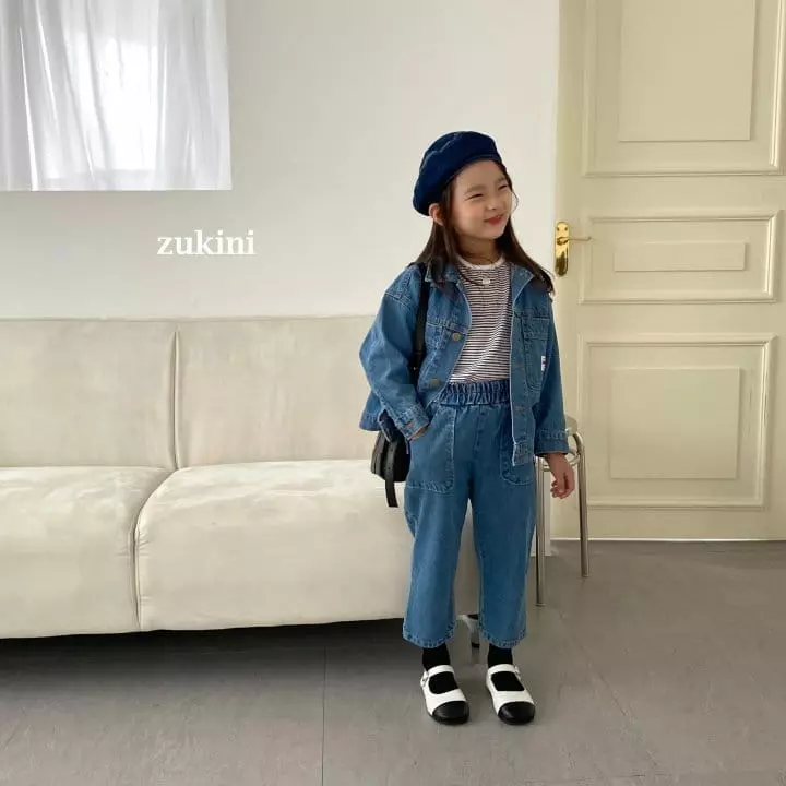 Zukini - Korean Children Fashion - #minifashionista - Unique  Denim Jacket - 4