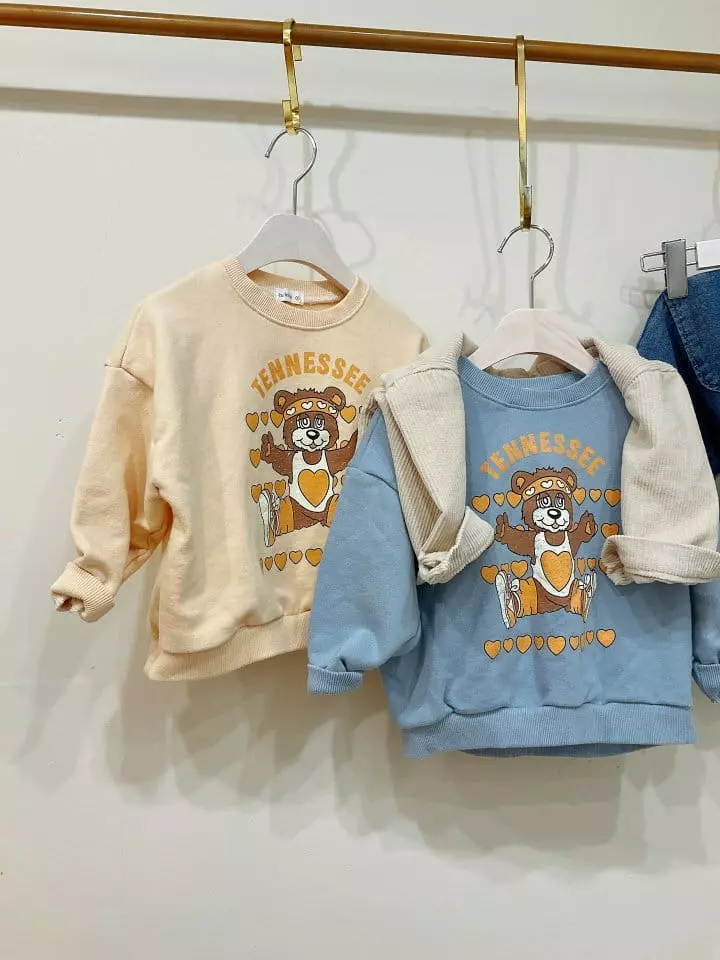 Zukini - Korean Children Fashion - #prettylittlegirls - Bear Bear Sweatshirt - 9