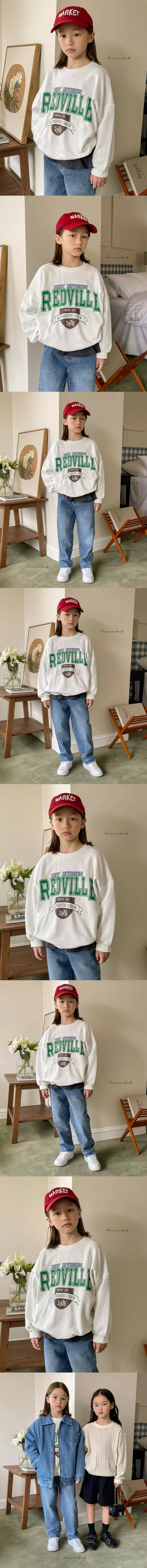 a-Market - Korean Children Fashion - #Kfashion4kids - Red Bill Sweatshirt - 2