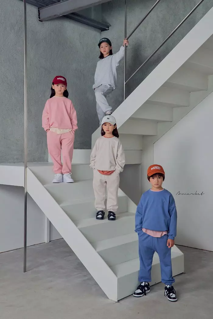 a-Market - Korean Children Fashion - #childofig - A Trainning Top Bottom Set - 6