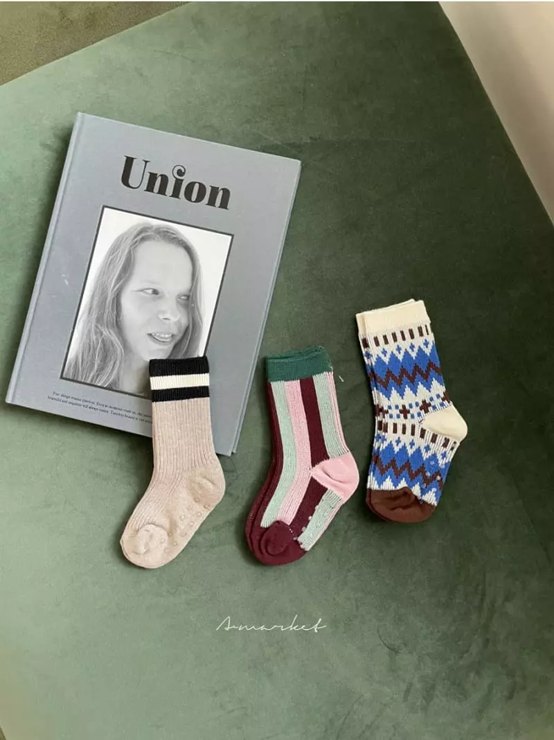 a-Market - Korean Children Fashion - #childofig - Story Socks Set