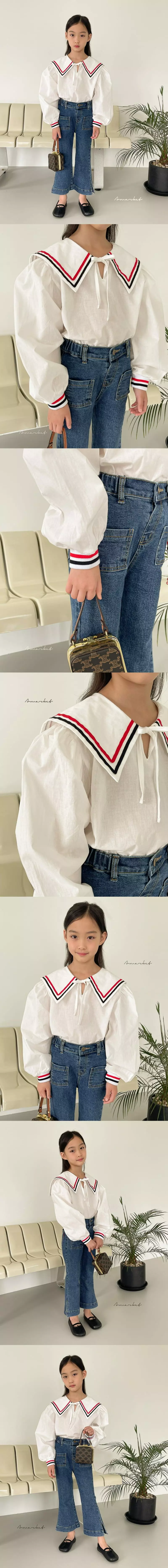 a-Market - Korean Children Fashion - #childofig - Simple Sailor Blouse - 2