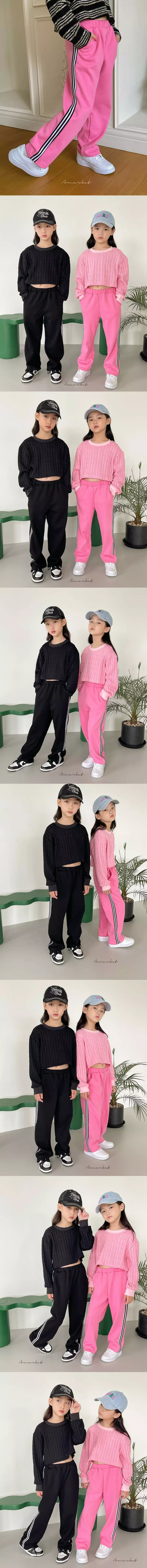 a-Market - Korean Children Fashion - #childofig - Line Track Pants - 4