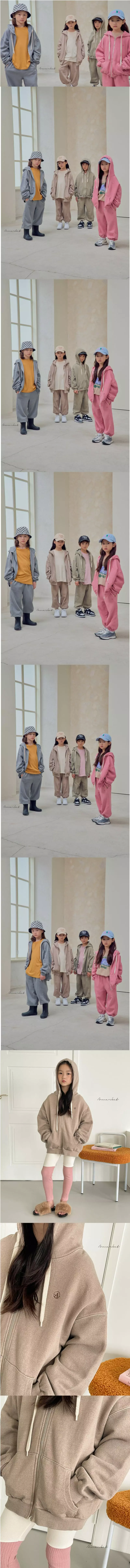 a-Market - Korean Children Fashion - #childrensboutique - Day Pigment Hoody Zip-up - 2